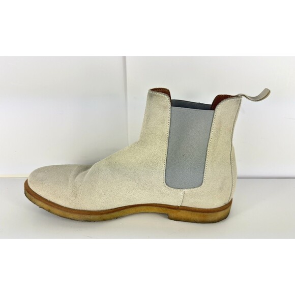 Common Projects Chelsea Boots Men\'s 42 EUR / 9 US Taupe Tan Suede Made in Italy